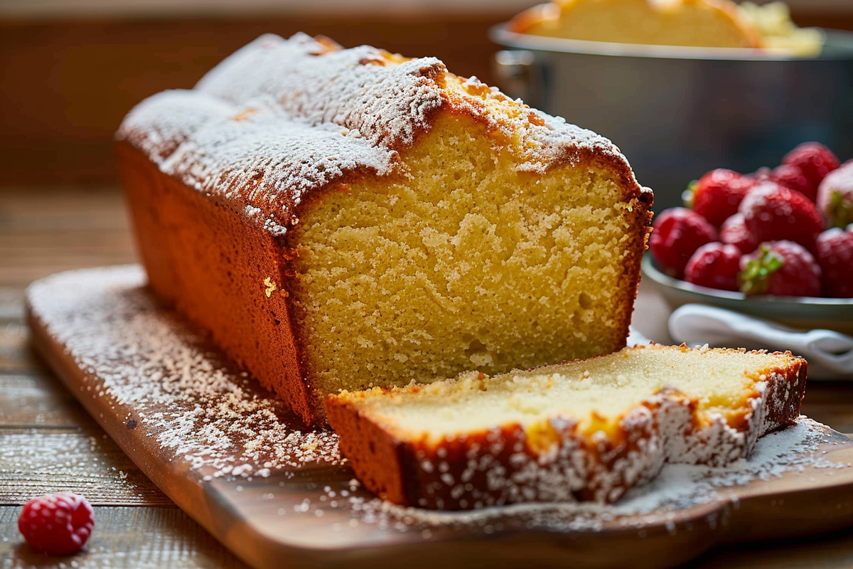 Vanilla Cream Cheese Pound Cake