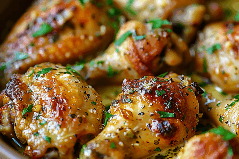 Creamy Garlic Parmesan Chicken Wings
