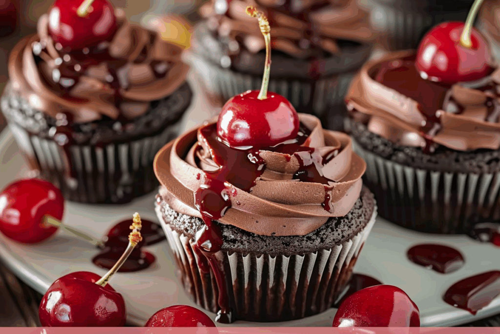 Chocolate Cherry Cupcakes