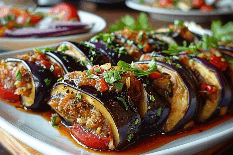 Stuffed Eggplant Rolls