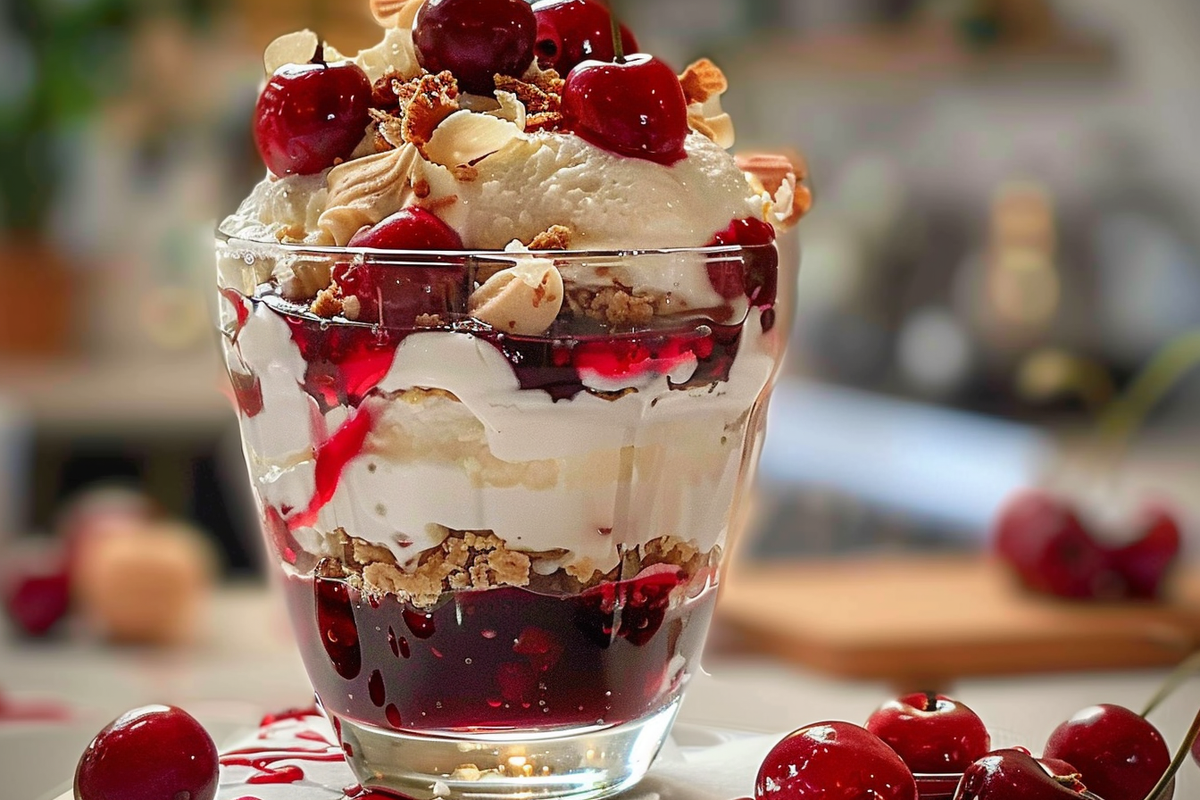 Cherry Cheesecake Parfait